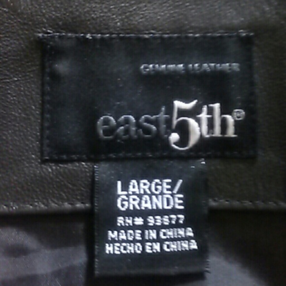 East 5th Genuine Leather Jacket - Picture 2 of 3